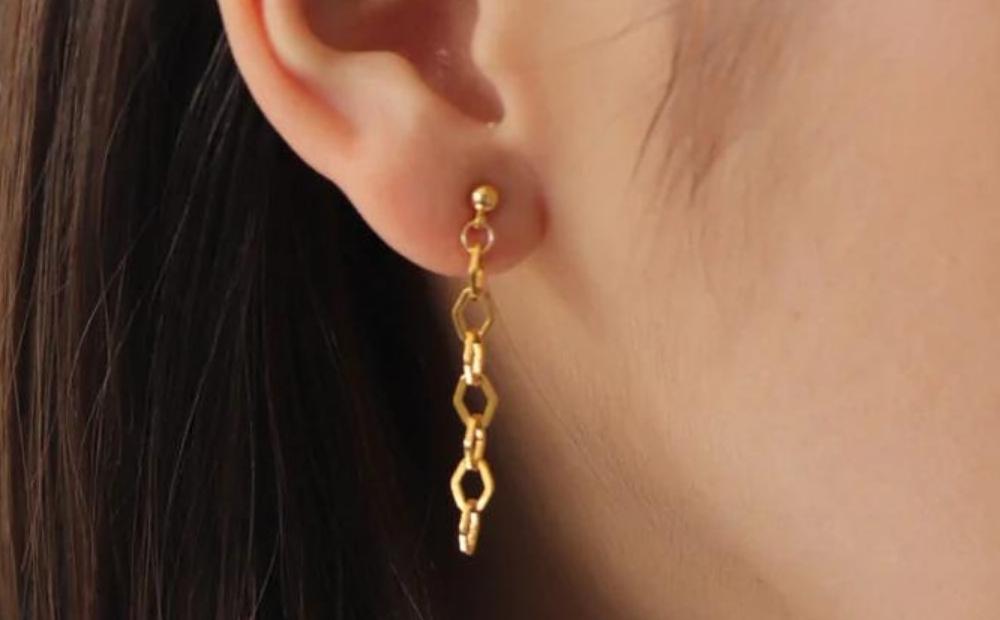 【LENERAオリジナルピアス】rhombe pirece 【079024】